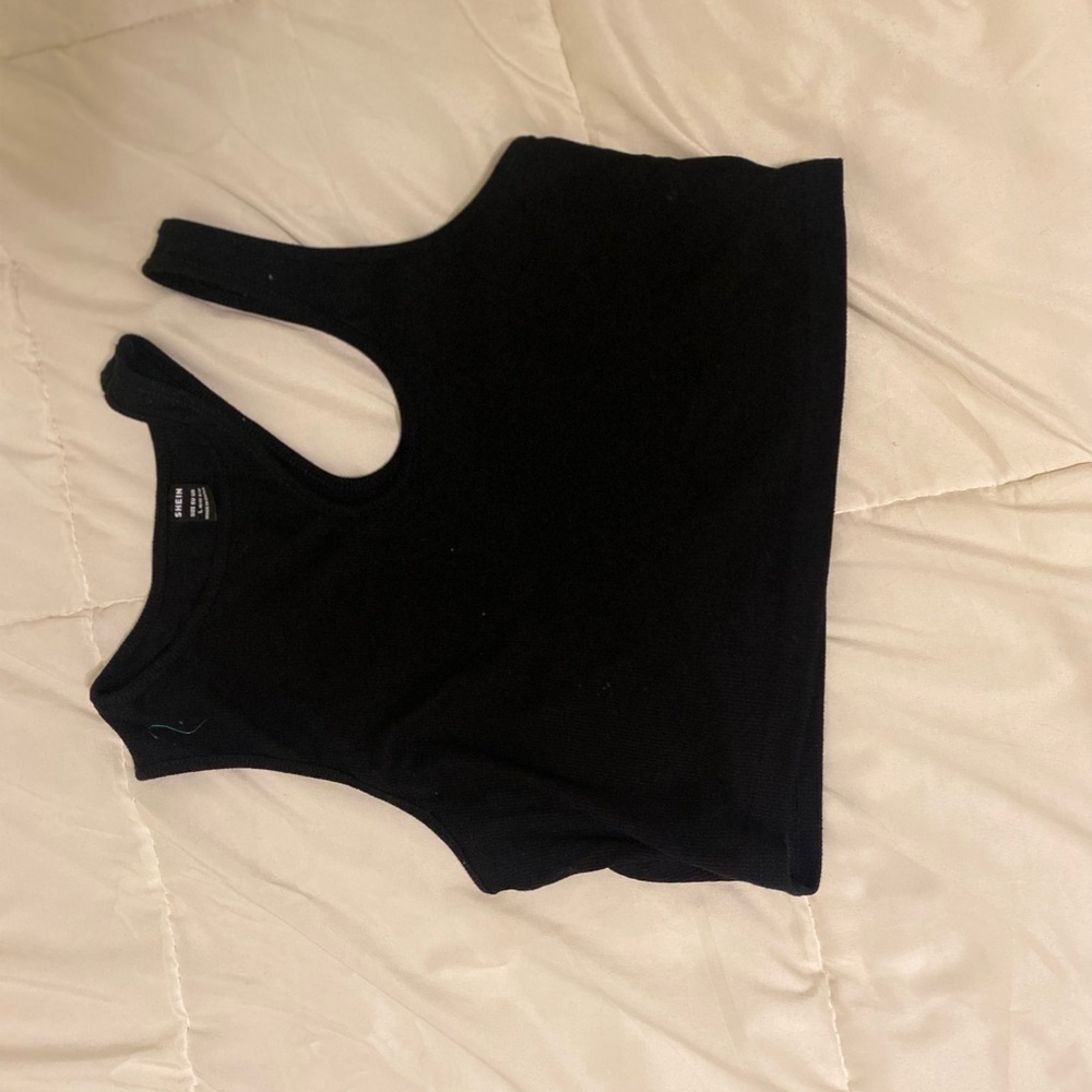 SHEIN Black Crop Top